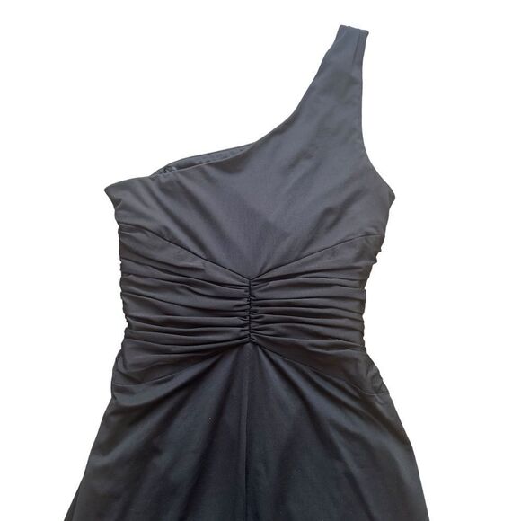 maxandcleo Black One Shoulder Long Maxi Dress Size 6 - Picture 6 of 14